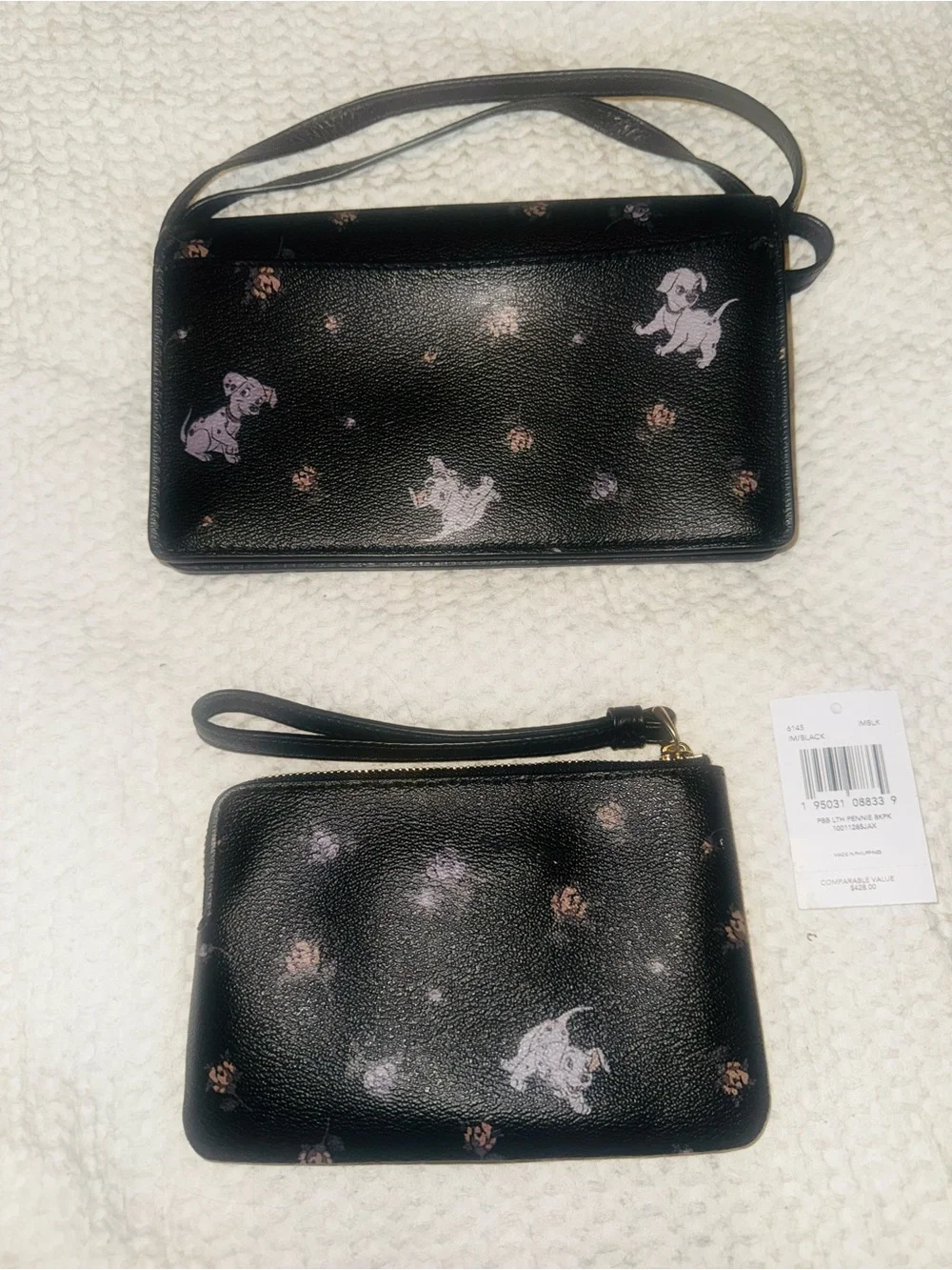 Coach 101 Dalmatian Crossbody and Wristlet Set. NWT vintage! - Picture 3 of 14